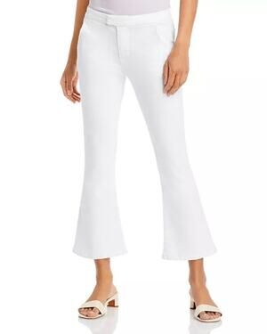Frame Le Serge Cropped Flared Jeans in Blanc White Size 26